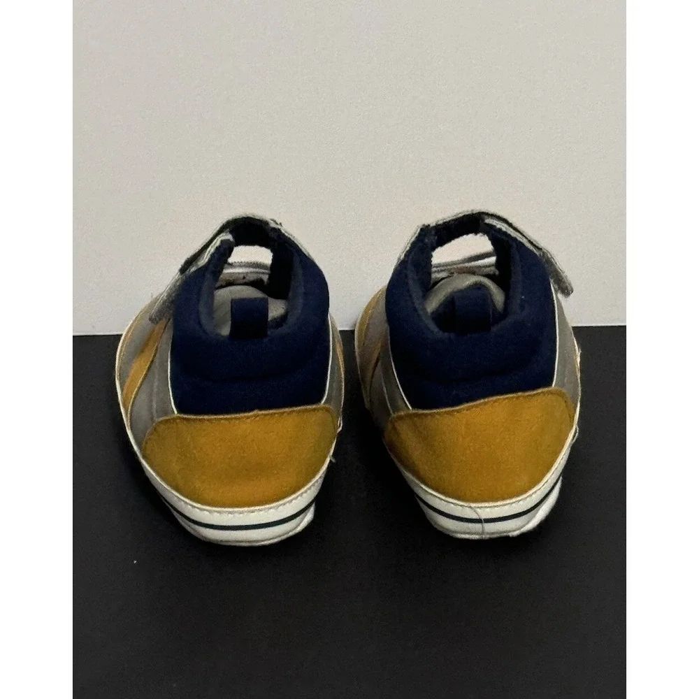 Carter's Baby Boy's Soft Bottom‎ Sneaker: Yellow Blue Gray 9-12m